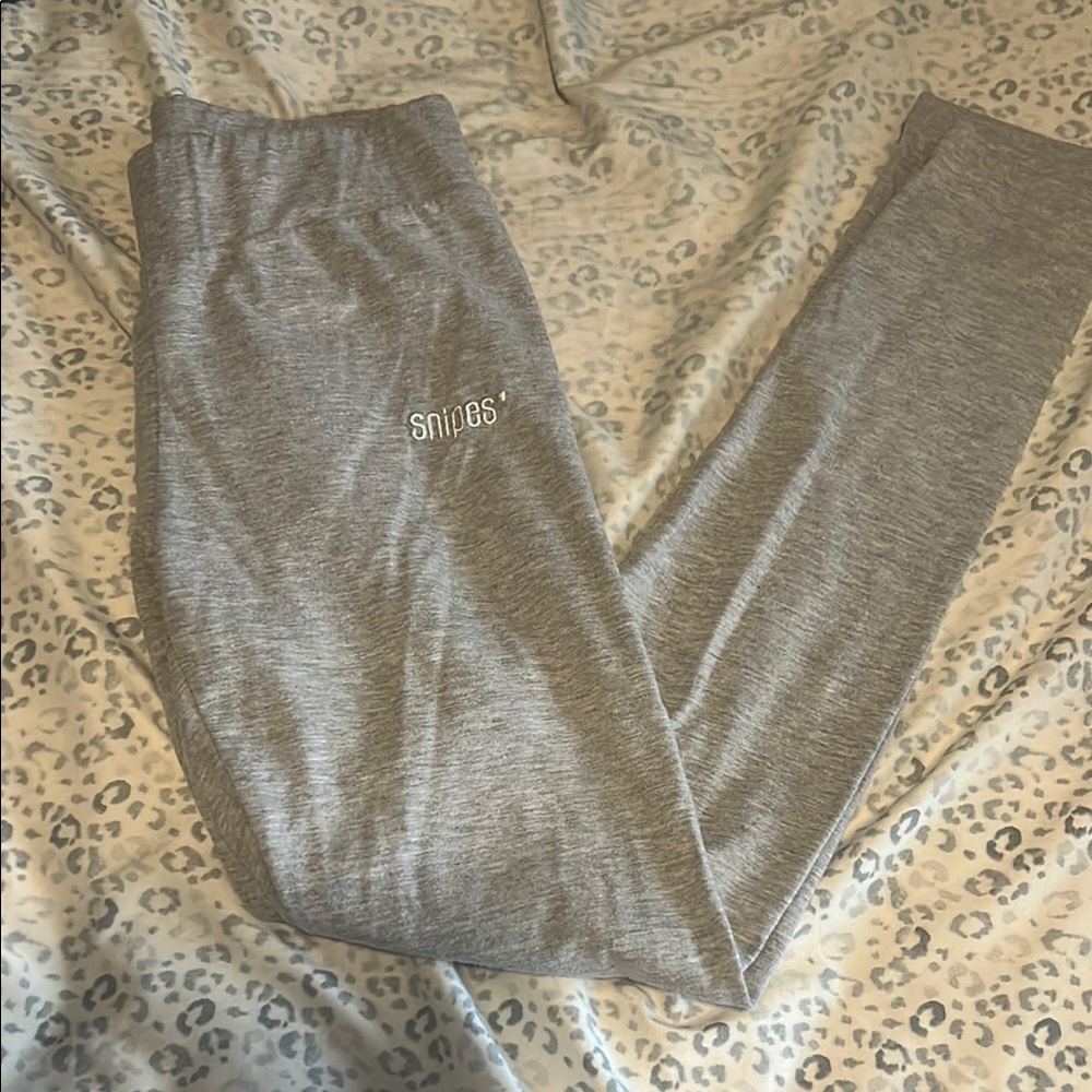 Snipes Gray Logo Leggings - Medium